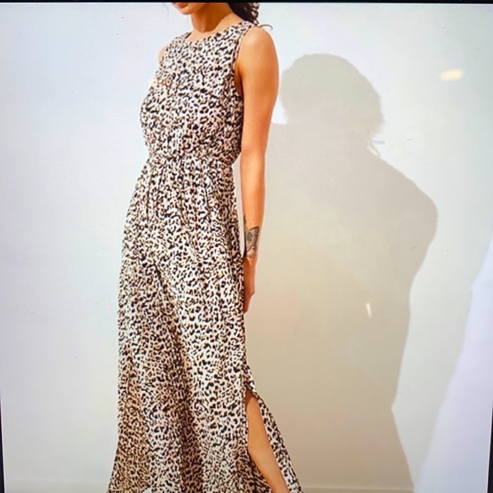 Banana Republic leopard maxi dress. New with tags.